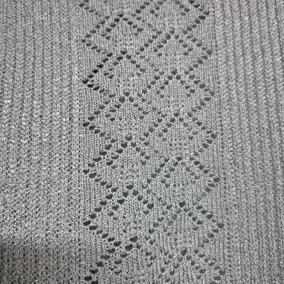 Vintage Florentine Womens Knit Cardigan Sz 10 Mint Green Short Sleeve Button-Up - Picture 6 of 8